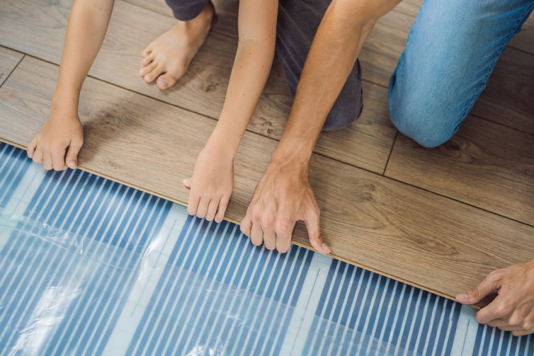 Efficient heating with infrared floors